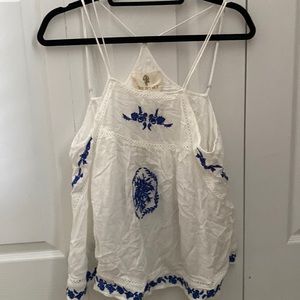 Embroider summer tank